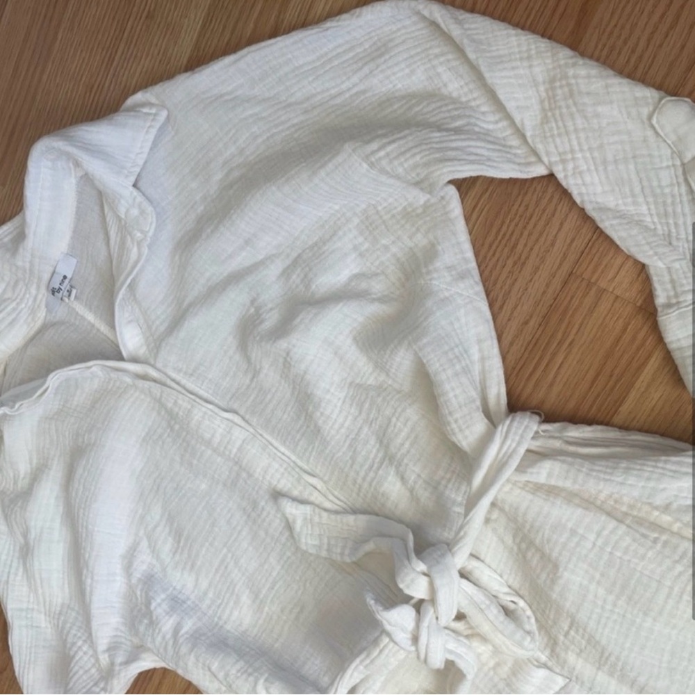 Edit by nine  NWOT White Long Sleeve Romper - Picture 4 of 4